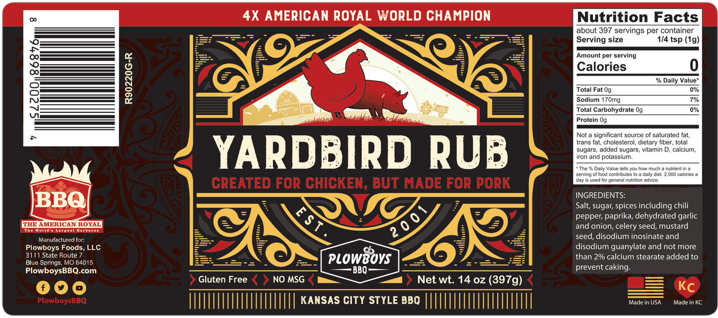Plowboys Yard Bird BBQ Rub