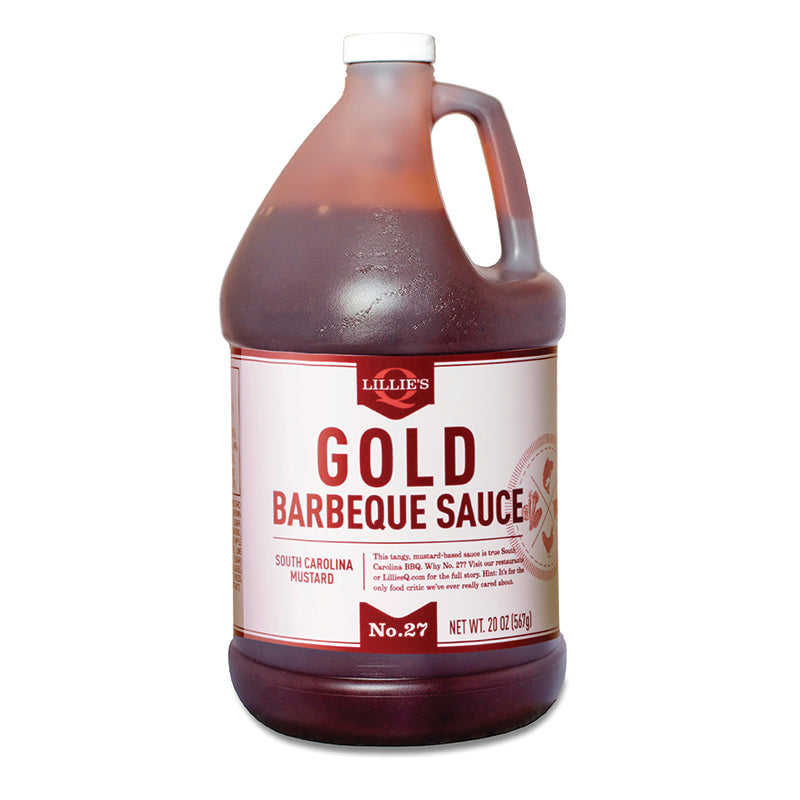 Lillie's Q Gold Barbeque Sauce Gallon Case (2 / 152 oz)