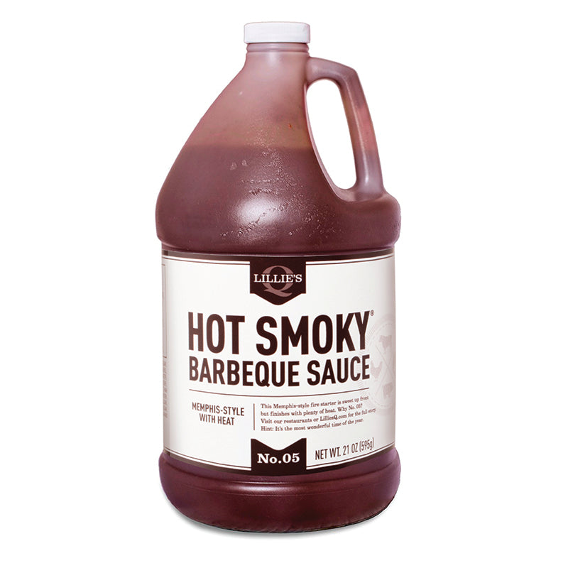 Lillie's Q Hot Smoky Barbeque Sauce Gallon (2 / 156 oz)