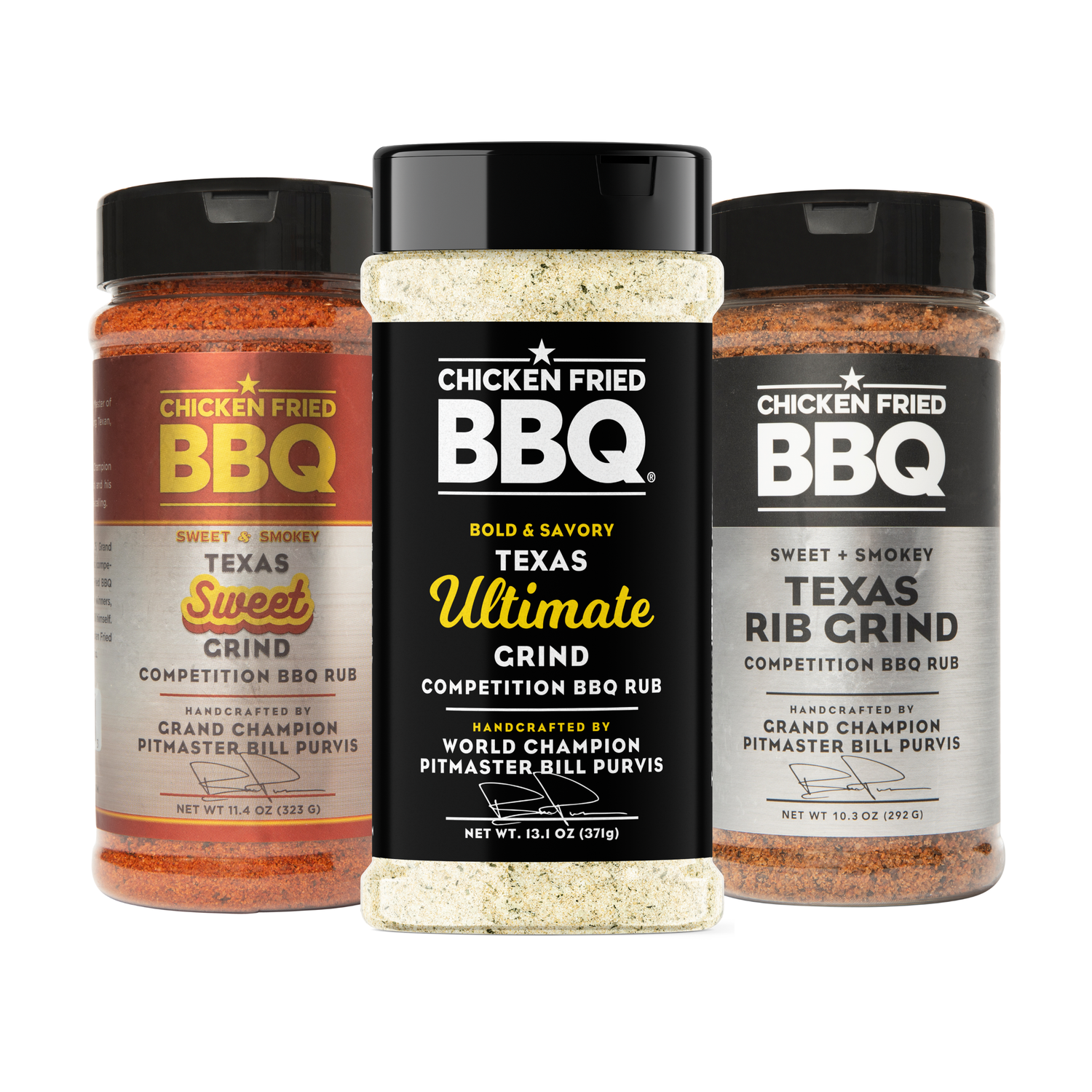 Chicken Fried BBQ three rubs